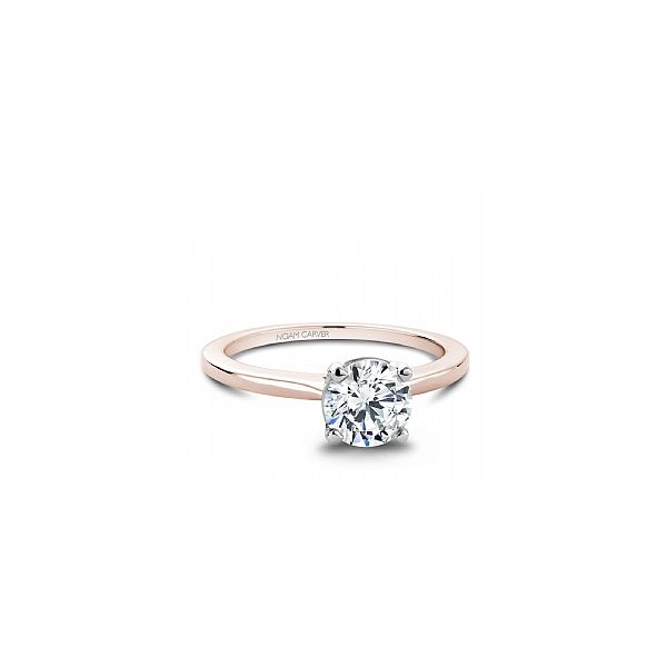 14 Karat Rose & White Gold Solitaire Semi Mount 1.00Ct Round Spicer Cole Fine Jewellers and Spicer Fine Jewellers Fredericton, NB