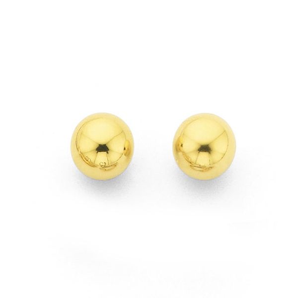 14kt Yellow Gold Ball Stud Earrings - 10mm Spicer Cole Fine Jewellers and Spicer Fine Jewellers Fredericton, NB