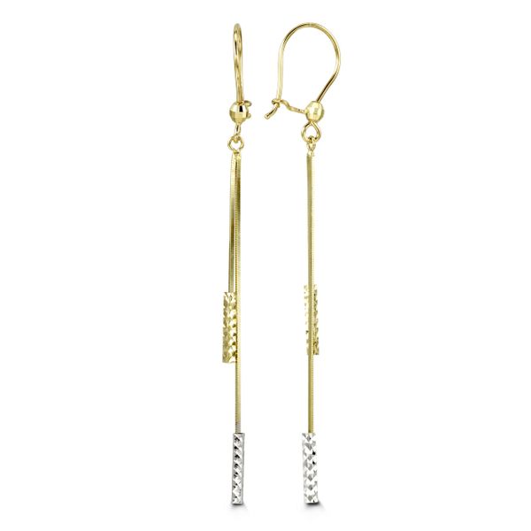 Bella Desire 10kt Gold Chain Dangle Earrings Spicer Cole Fine Jewellers and Spicer Fine Jewellers Fredericton, NB