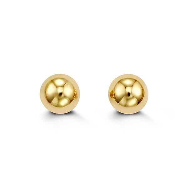 14kt Yellow Gold Ball Stud Earrings - 8mm Spicer Cole Fine Jewellers and Spicer Fine Jewellers Fredericton, NB
