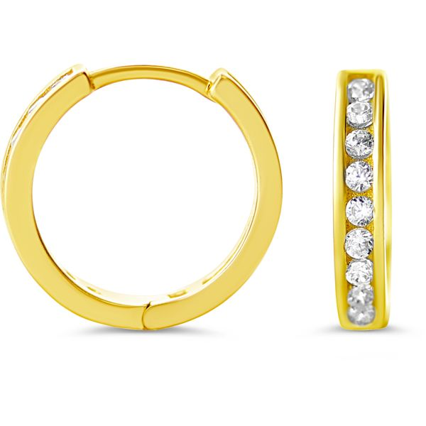 Bella Mini 10kt Gold Huggie Hoop Earrings Spicer Cole Fine Jewellers and Spicer Fine Jewellers Fredericton, NB