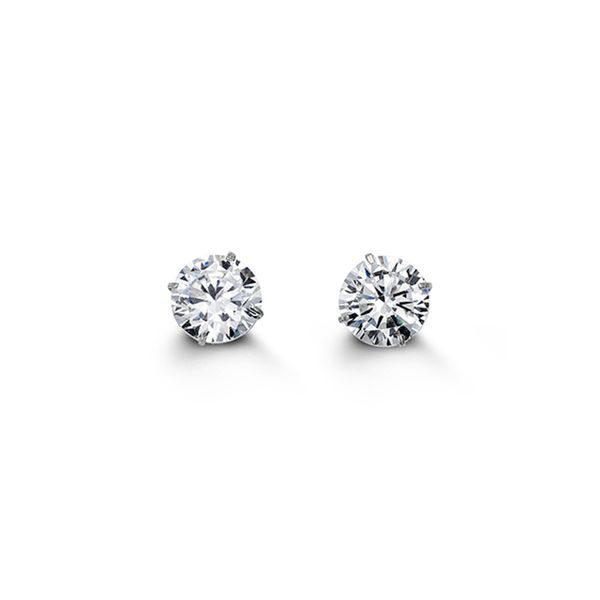 Bella 14kt Gold CZ Stud Earrings Spicer Cole Fine Jewellers and Spicer Fine Jewellers Fredericton, NB