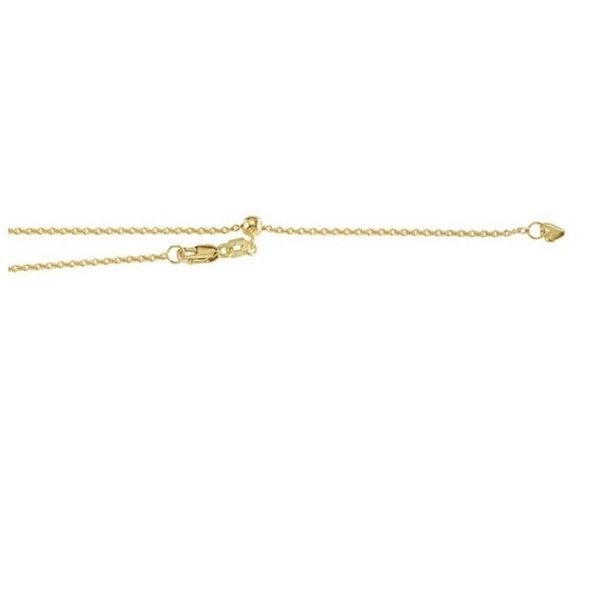10kt Yellow Gold Adjustable Cable Chain - 20