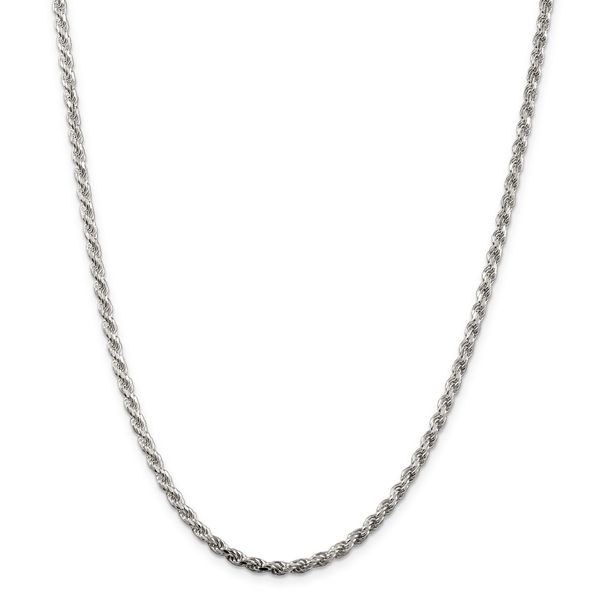 10kt White Gold Rope Chain - 22