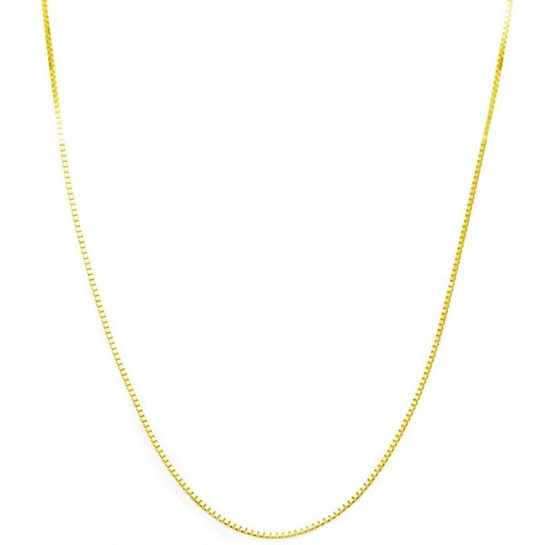 10kt Yellow Gold Box Link Chain - 20