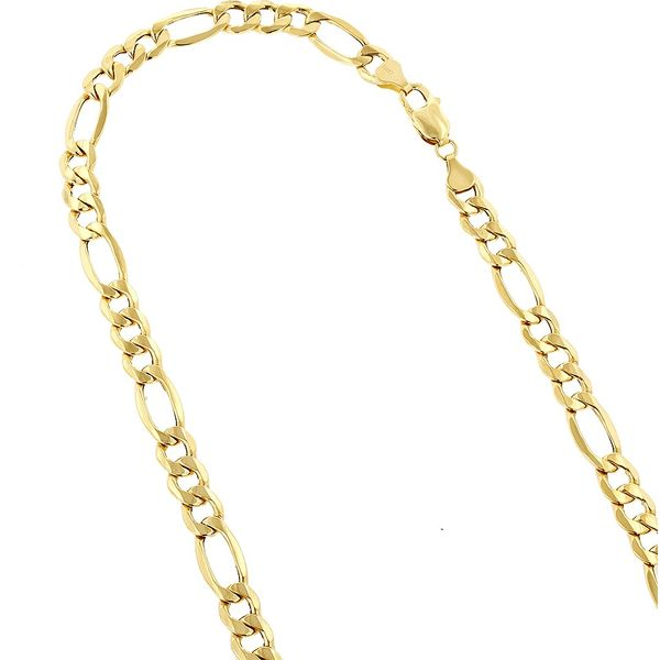 10kt Yellow Gold Figaro Link Chain - 20