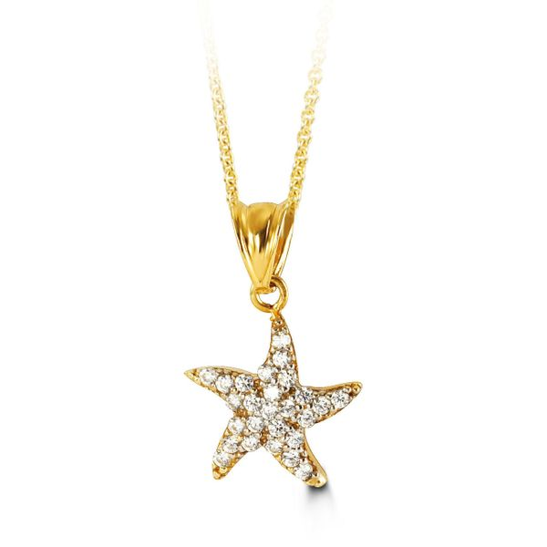 Bella Charmed 10kt Gold Starfish Pendant Spicer Cole Fine Jewellers and Spicer Fine Jewellers Fredericton, NB