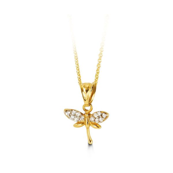 Bella Charmed 10kt Gold Dragonfly Pendant Spicer Cole Fine Jewellers and Spicer Fine Jewellers Fredericton, NB