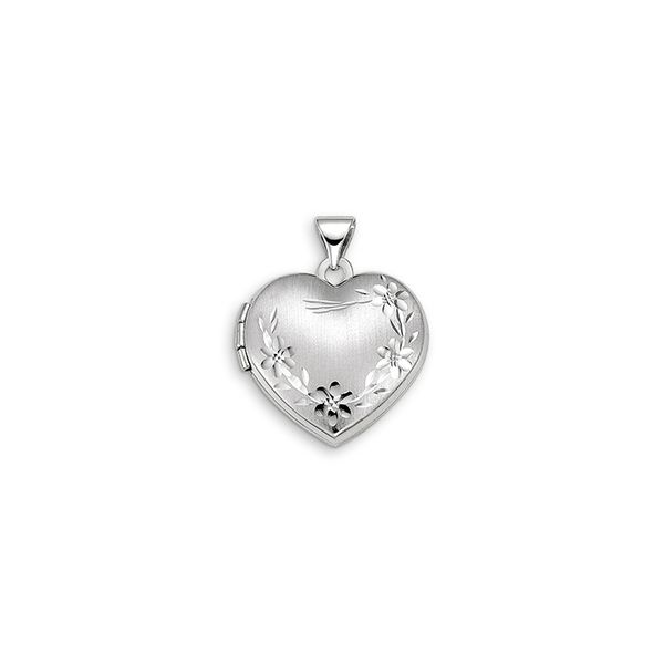 Bella Sentiments 10kt White Gold Locket Pendant Spicer Cole Fine Jewellers and Spicer Fine Jewellers Fredericton, NB