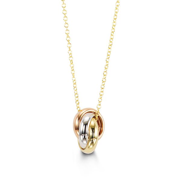 Bella Forever 10kt Gold Tri-Tone 3 Circle Pendant Spicer Cole Fine Jewellers and Spicer Fine Jewellers Fredericton, NB
