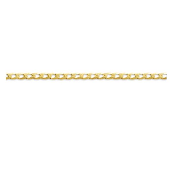 Bella Shimmers 10kt Gold Curb Link Anklet - 10