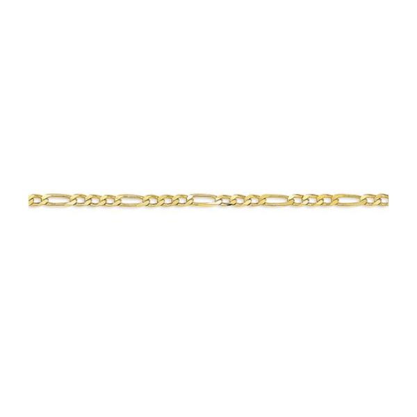 Bella Shimmers 10kt Gold Figaro Link Anklet - 10