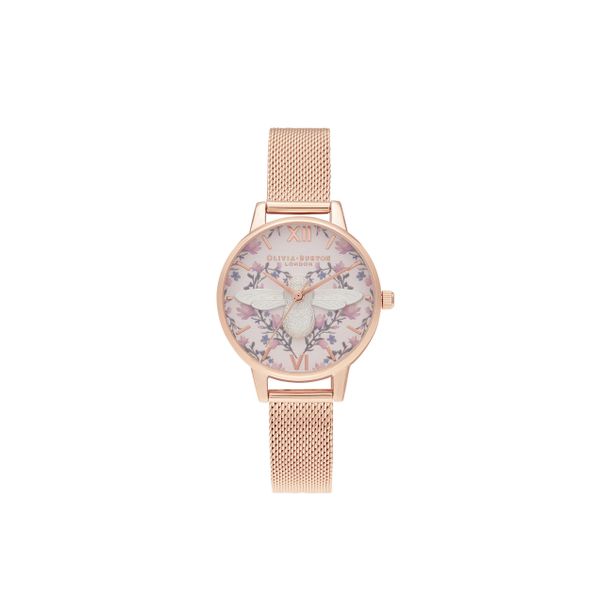Rose Meant to Bee Mesh Watch Spicer Cole Fine Jewellers and Spicer Fine Jewellers Fredericton, NB
