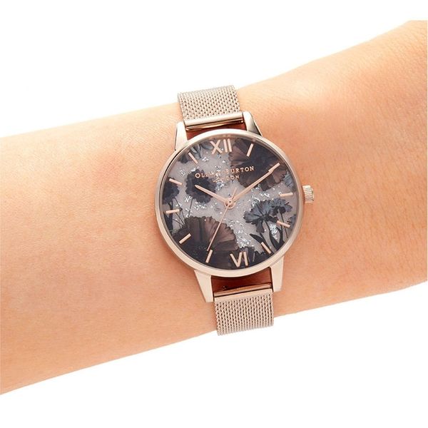 Celestial Rose Quartz Mesh Watch Image 2 Spicer Cole Fine Jewellers and Spicer Fine Jewellers Fredericton, NB