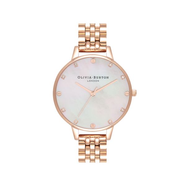 Blush Mother Of Pearl Demi Dial Rose Gold Bracelet Watch Spicer Cole Fine Jewellers and Spicer Fine Jewellers Fredericton, NB