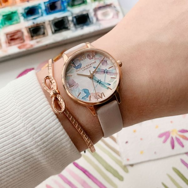 Dragonfly Thin Case Blush & Rose Gold Watch Image 2 Spicer Cole Fine Jewellers and Spicer Fine Jewellers Fredericton, NB
