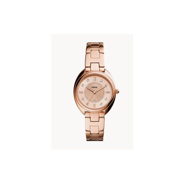 Fossil Gabby Three-Hand Date Rose Gold-Tone Stainless Steel Watch Spicer Cole Fine Jewellers and Spicer Fine Jewellers Fredericton, NB