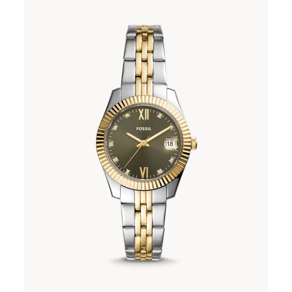 Fossil Scarlette Mini Three-Hand Two-Tone Watch Spicer Cole Fine Jewellers and Spicer Fine Jewellers Fredericton, NB