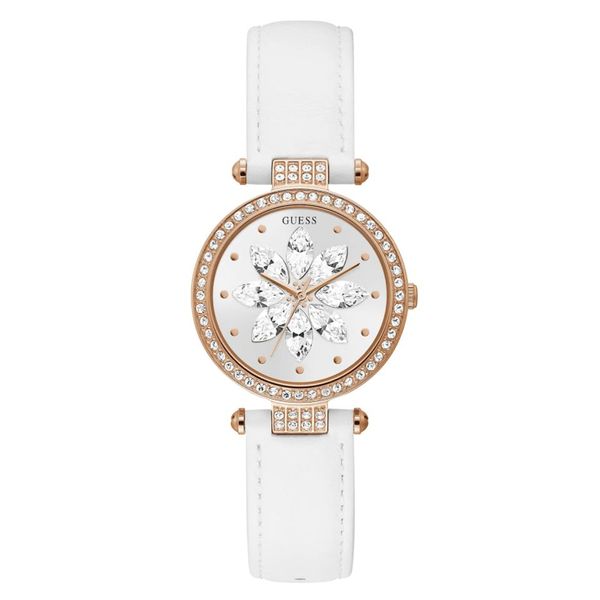Guess Full Bloom Rose Gold-Tone and Crystal Analog Watch Spicer Cole Fine Jewellers and Spicer Fine Jewellers Fredericton, NB