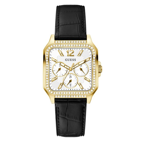 Guess Deco Gold-Tone Square Multifunction Watch Spicer Cole Fine Jewellers and Spicer Fine Jewellers Fredericton, NB