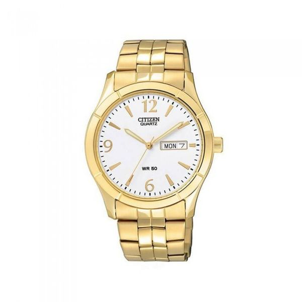 Citizen WR50 Yellow Tone Quartz Watch Spicer Cole Fine Jewellers and Spicer Fine Jewellers Fredericton, NB