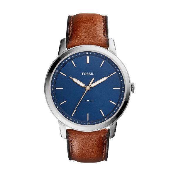 Fossil The Minimalist Slim Three-Hand Light Brown Leather Watch Spicer Cole Fine Jewellers and Spicer Fine Jewellers Fredericton, NB