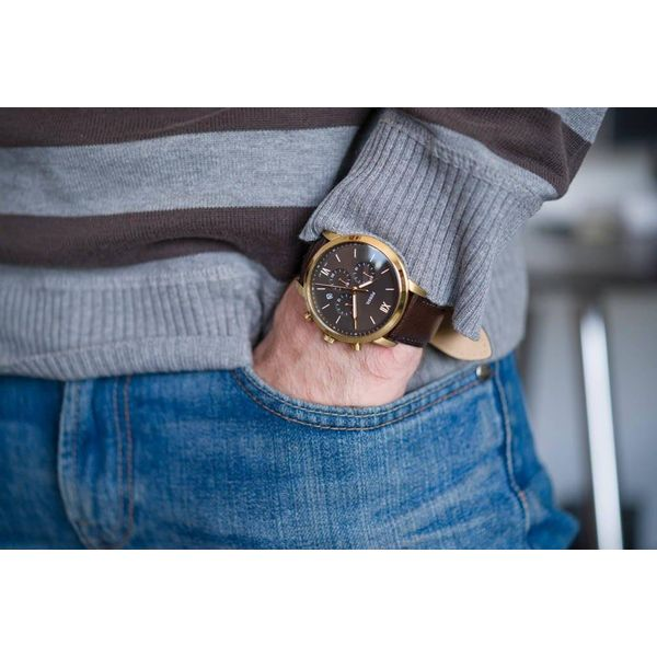 Fossil Neutra Chronograph Brown Leather Watch Image 2 Spicer Cole Fine Jewellers and Spicer Fine Jewellers Fredericton, NB