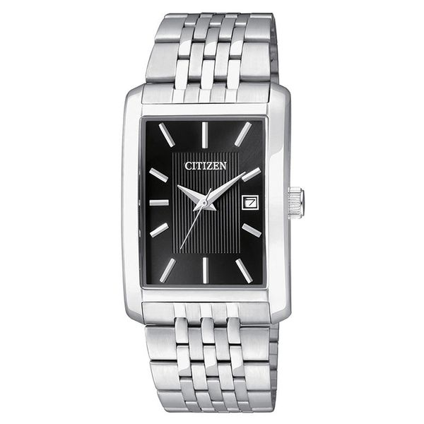 Citizen Rectangular Silver Tone Quartz Watch Spicer Cole Fine Jewellers and Spicer Fine Jewellers Fredericton, NB