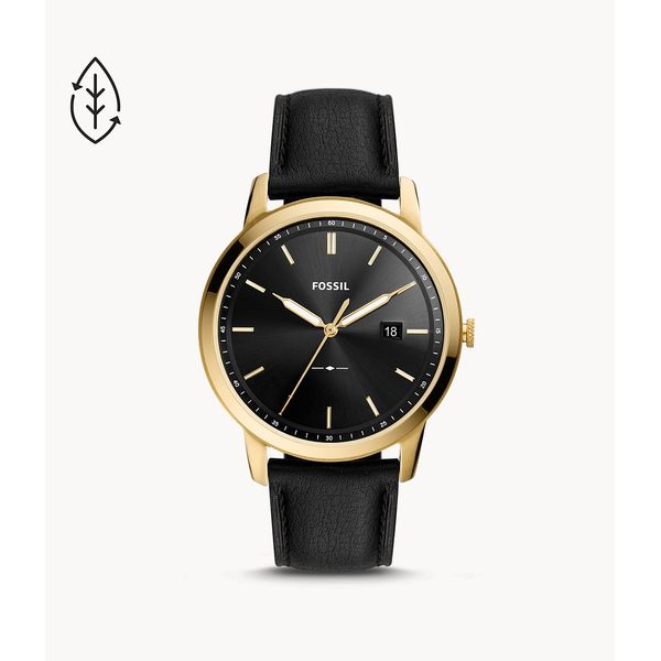 Fossil The Minimalist Solar-Powered Black Leather Watch Spicer Cole Fine Jewellers and Spicer Fine Jewellers Fredericton, NB