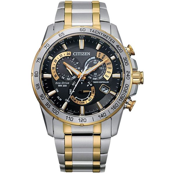 Citizen Perpetual Chrono A-T Eco Drive Two-Tone Watch Spicer Cole Fine Jewellers and Spicer Fine Jewellers Fredericton, NB