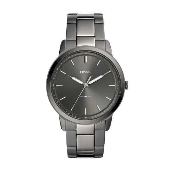 Fossil The Minimalist Grey Stainless Steel Three Hand Watch Spicer Cole Fine Jewellers and Spicer Fine Jewellers Fredericton, NB