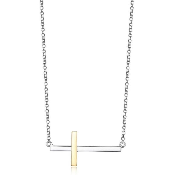 Devotion Collection Sideways Cross Necklace Spicer Cole Fine Jewellers and Spicer Fine Jewellers Fredericton, NB
