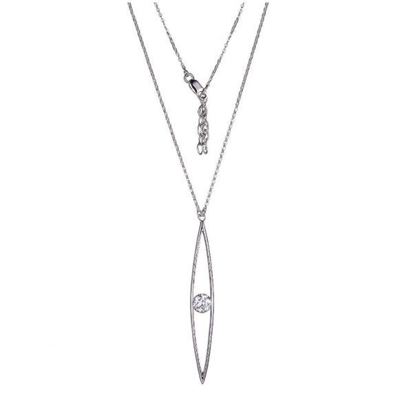 Reign Pointed Oval Necklace Spicer Cole Fine Jewellers and Spicer Fine Jewellers Fredericton, NB