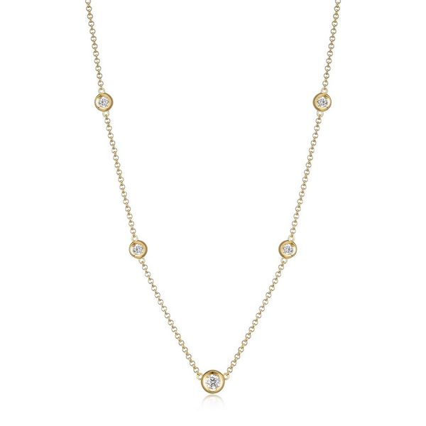 Bubble Collection Gold Tone Station Necklace Spicer Cole Fine Jewellers and Spicer Fine Jewellers Fredericton, NB