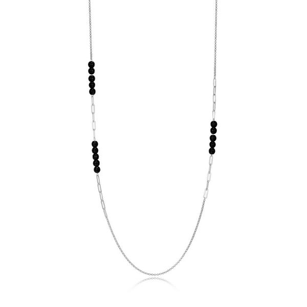 Gem Clip Collection Black Agate Necklace Spicer Cole Fine Jewellers and Spicer Fine Jewellers Fredericton, NB