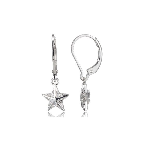 Scintillations Collection Sea Star Leverback Earrings Spicer Cole Fine Jewellers and Spicer Fine Jewellers Fredericton, NB