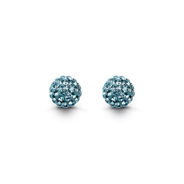 Bella Droplets Stud Earrings withTurquoise Crystal - Calm Spicer Cole Fine Jewellers and Spicer Fine Jewellers Fredericton, NB