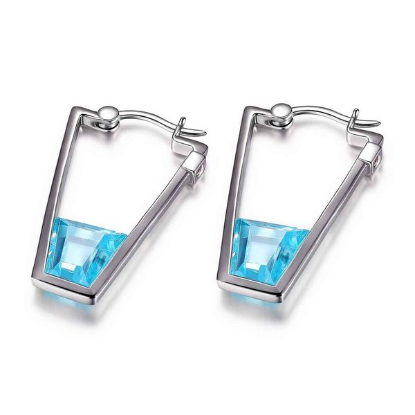 Paradox Collection Blue Topaz Hoop Earrings Spicer Cole Fine Jewellers and Spicer Fine Jewellers Fredericton, NB