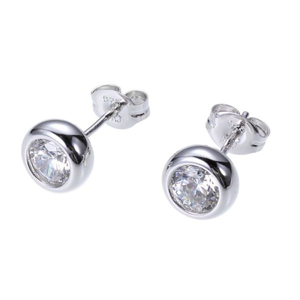 Reign Diamondlite Round Bezel Set Earrings Spicer Cole Fine Jewellers and Spicer Fine Jewellers Fredericton, NB