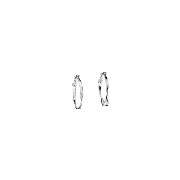 Hoops Collection Twisted Medium Hoop Earrings Spicer Cole Fine Jewellers and Spicer Fine Jewellers Fredericton, NB