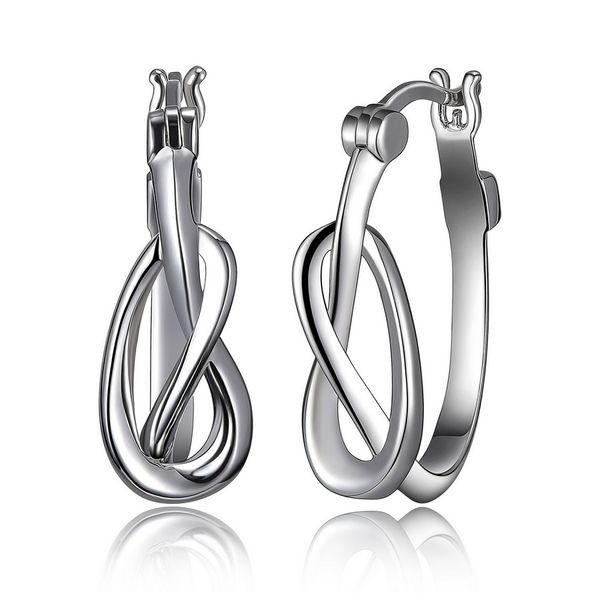 Eternity Collection Love Knot Hoop Earrings Spicer Cole Fine Jewellers and Spicer Fine Jewellers Fredericton, NB