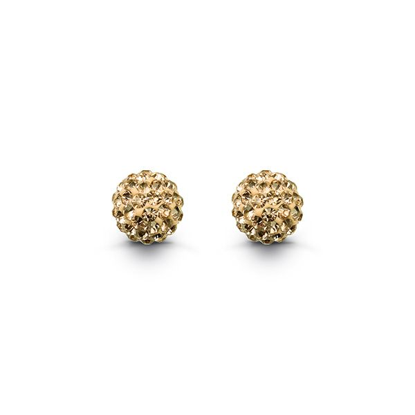 Bella Droplets Stud Earrings with Champagne Crystal - Flirtatious Spicer Cole Fine Jewellers and Spicer Fine Jewellers Fredericton, NB