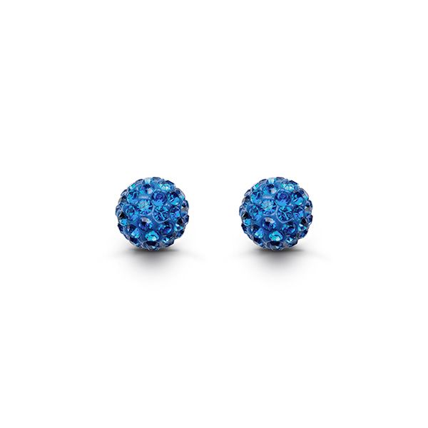 Bella Droplets Stud Earrings with Blue Crystal - Intuitive Spicer Cole Fine Jewellers and Spicer Fine Jewellers Fredericton, NB
