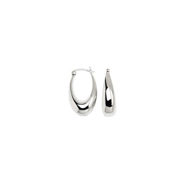 Hoops Collection Oval Puff Hoop Earrings Spicer Cole Fine Jewellers and Spicer Fine Jewellers Fredericton, NB