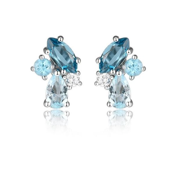 Reign Blue Topaz Stud Earrings Spicer Cole Fine Jewellers and Spicer Fine Jewellers Fredericton, NB