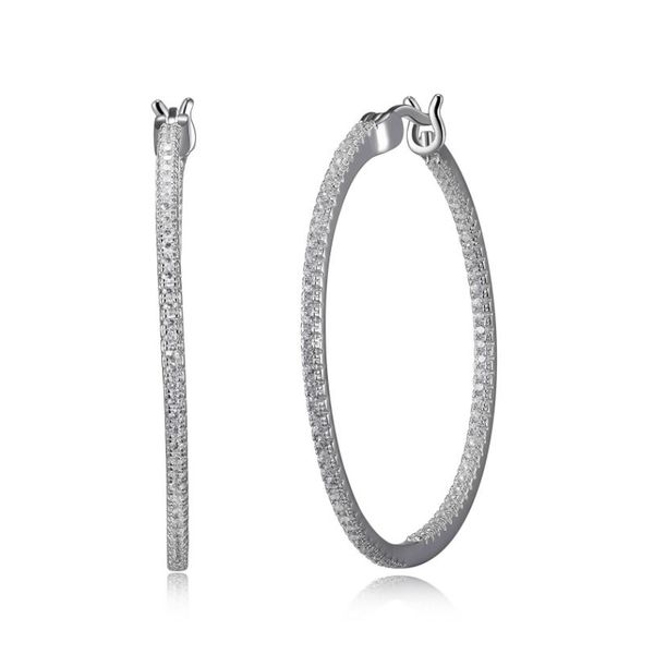 Reign Medium CZ Hoop Earrings Spicer Cole Fine Jewellers and Spicer Fine Jewellers Fredericton, NB