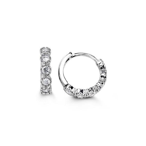 Sterling Silver Bella Huggie Earrings Spicer Cole Fine Jewellers and Spicer Fine Jewellers Fredericton, NB