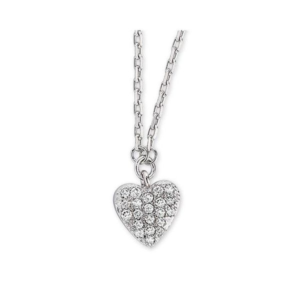 Micro Pave Collection Heart Necklace Spicer Cole Fine Jewellers and Spicer Fine Jewellers Fredericton, NB