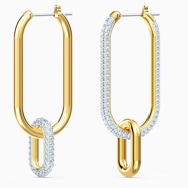 Swarovski Time Hoop Pierced Earrings Spicer Cole Fine Jewellers and Spicer Fine Jewellers Fredericton, NB
