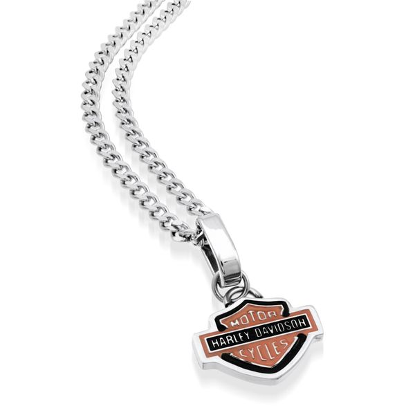 Stainless Steel Harley Davidson Pendant Spicer Cole Fine Jewellers and Spicer Fine Jewellers Fredericton, NB